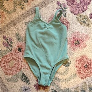 Zara Teal Ribbed Swimsuit